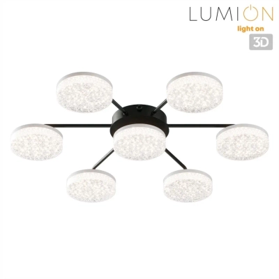 8236/7CL LEDIO LN25 000 черный, металл/акрил Люстра потолочная с ПДУ LED 90W 3000-6000К 220V DIDANA