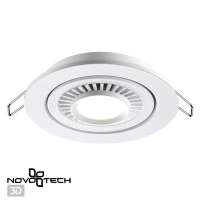 358815 SPOT NT21 278 белый Светильник встраиваемый светодиодный IP20 LED 9W 770Лм 4000K 220V GESSO