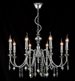 Люстра Crystal Lux MERCEDES SP8 CHROME/SMOKE 0950/308