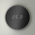 VLS070105 Терморегулятор электронный VOLTUM S70 с индикацией и датчиком, для теплого пола, (сталь). (ТМ Maytoni)