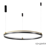 Люстра Crystal Lux FERNANDO SP88W LED BLACK/GOLD 0621/301N