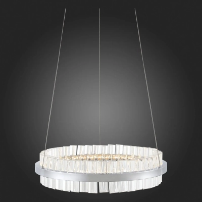 SL383.103.01 Светильник подвесной ST-Luce Хром/Хром, Прозрачный LED 1*34W 3000K