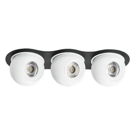 i637626262 Светильник INTERO LED 9W*3 850LM*3 24G ЧЕРНЫЙ/БЕЛЫЙ 3000K (217637+217062+217062+217062)
