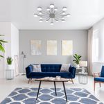 Потолочный светодиодный светильник с пультом управления 90242/16 хром