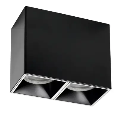 213367 Рамка (светильник) PVC д/LED-модулей 941хх и LED-ламп D50мм RULLO 2x QUAD ЧЕРНЫЙ Lightstar