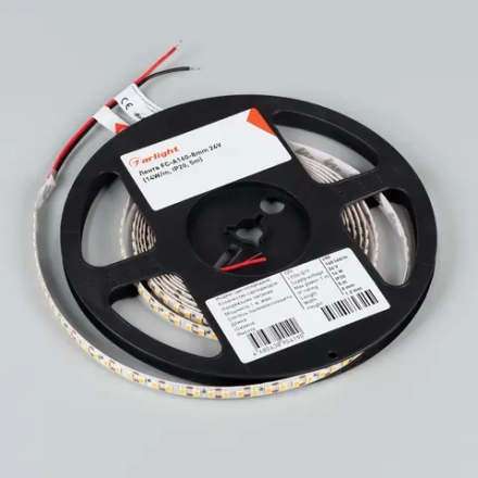 Лента FC-A160-8mm 24V Day5000-CX1 (14 W/m, IP20, 5m) (Arlight, резка 1 светодиод)