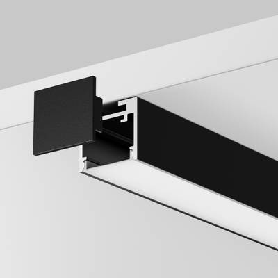 Комплект заглушек (для профиля 25×22) 2 шт., ALM-2522-B-EC 642066. TM Maytoni