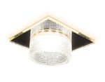 Встраиваемый точечный светильник TN355 CH/CL хром/прозрачный GU5.3+3W (LED WHITE) 95*95*45