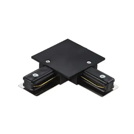 501127 Соединитель д/встраиваемых треков однофазный BARRA L-образный к 50102X, 50103X ЧЕРНЫЙ