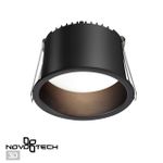 358902 SPOT NT22 283 черный Светильник встраиваемый светодиодный IP20 LED 4000К 12W 220V TRAN