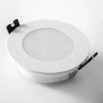 012916 Рамка (светильник) PVC д/LED-модулей 941хх и LED-ламп D50мм PIANO ROUND БЕЛЫЙ IP65