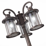 SL080.425.03 Светильник уличный наземный ST-Luce Темный кофе/Прозрачный, Темный кофе E27 3*100W