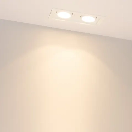 Светильник MS-VORTEX-BUILT-S170x90-2x12W Warm3000 (WH-WH, 20 deg, 230V) (Arlight, IP20 Металл, 5 лет)