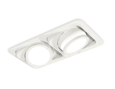 Комплект встраиваемого поворотного светильника XC7663081 SWH/FR белый песок/белый матовый MR16 GU5.3 (C7663, N7120)