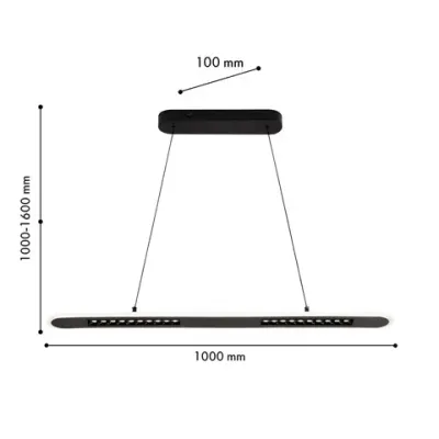 Подвесная люстра Strimler 4473-2P, LED*82W, 4460LM, 3000-6500K. ТМ F-Promo