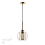 4939/1 PENDANT ODL22 467 античн.бронза/металл/прозрачный/стекло Подвес E27 1*40W CLOCKY