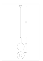 Подвесной светильник Arte Lamp Gala A2725SP-1SG, 1хE27