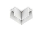 Коннектор угловой для накладного шинопровода Magnetic 220V GL1031 WH белый 80*80*52 (соединители в комплекте)