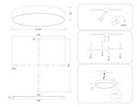 Светильник светодиодный потолочный FV5535 WH белый LED 90W 3000K D600*58 (Без ПДУ)