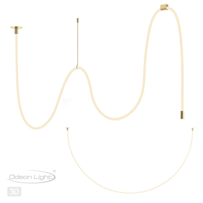 4399/40CL HIGHTECH ODL23 301 ант.бронза/металл/канат Потолочный св-к встраиваемый (2 крепления и крючок в комплекте) IP20 LED 40W 1580Лм 3000K CORDA