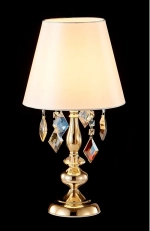 Настольная лампа Crystal Lux MERCEDES LG1 GOLD/COLOR 0951/501