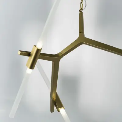 742063 Люстра STRUTTURA 6х6W (led) G9 ЗОЛОТО МАТОВЫЙ Lightstar