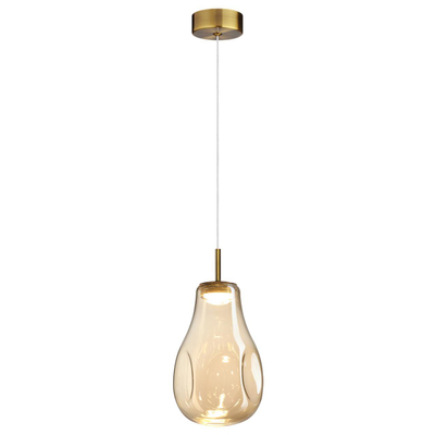 5098/4L PENDANT ODL25 365 античн.бронза/янтарный/металл/стекло Подвес LED 4W 4000K 388Лм NAVE