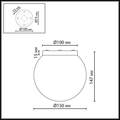 7109/1C MIDCENT ODL26 519 светильник бронзовый/белый/стекло/металл IP20 E14 5W 220-240V MAGIA