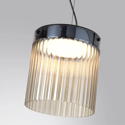 5047/20L L-VISION ODL24 439 черный/светл.янтарный/металл/стекло Подвес LED 20W 4000К 2238Лм PILLARI