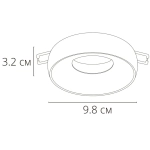 Точечный встраиваемый светильник Arte Lamp HEZE A6665PL-1BK, 1хGU10