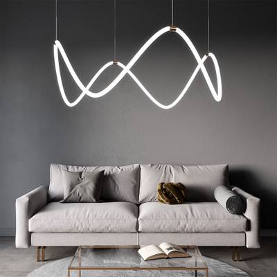 Подвесной светодиодный светильник ССТ с пультом управления 90288/1 латунь, LED