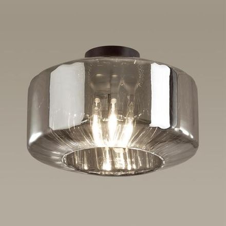 4746/1C PENDANT ODL21 487 дымчатый/черный Светильник потолочный E27 1*60W BINGA