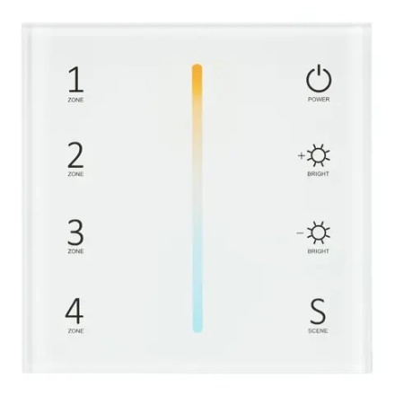 Панель Sens SMART-P38-MIX White (230V, 4 зоны, 2.4G) (Arlight, IP20 Пластик, 5 лет)