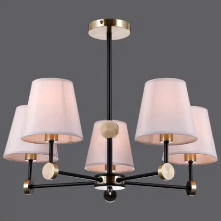 IL0394-5CSQ-24 BK AB CASTOR светильник потолочный ILLUMICO, E14х5