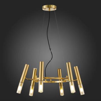 SL1236.203.06 Люстра подвесная ST-Luce Золотистый/Коньячный, Золотистый G9 6*5W