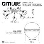 Citilux TIKA CL133170 Люстра поворотная Белая