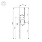Профиль PLINTUS-FANTOM-BENT-H35-SIDE-2000 BLACK (Arlight, Алюминий)