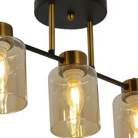 IL6111-5COU-79 BK GD Qui светильник потолочный ILLUMICO, E14х5