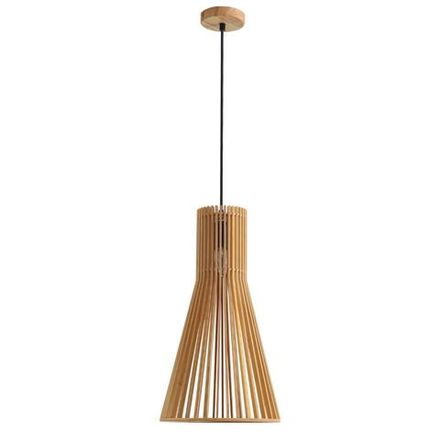 8384/1A ECO LN26 323 бежевый дерево Подвес E27 60W 220V GERDA