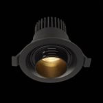 ST701.438.07 Св-к встр. Zoom Черный LED 1*7W 3000K 560Lm Ra 15°-60° IP20 D90xH65 170-240V