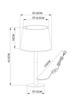 Декоративная настольная лампа Arte Lamp CONNOR A2102LT-1WH, 1хE14