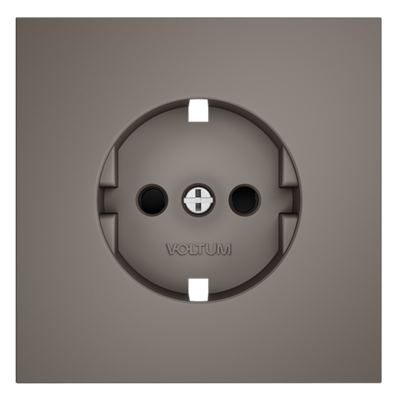 VLS000714 Накладка для розетки с заземлением и защитными шторками, S70 (капучино). (ТМ Maytoni)