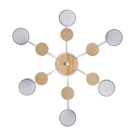 8231/6C COMFI LN25 262 белый, металл/дерево/пластик Светильник потолочный LED GX53 6*9W 220V RONDO