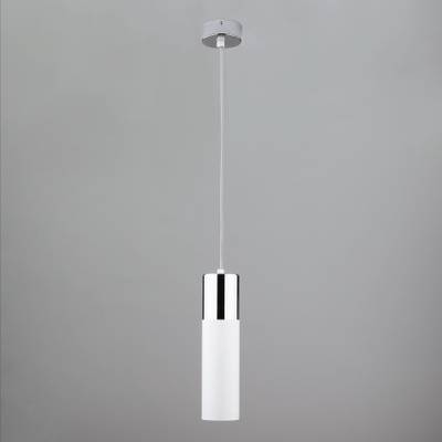 Подвесной светодиодный светильник в стиле лофт 50135/1 LED хром / белый