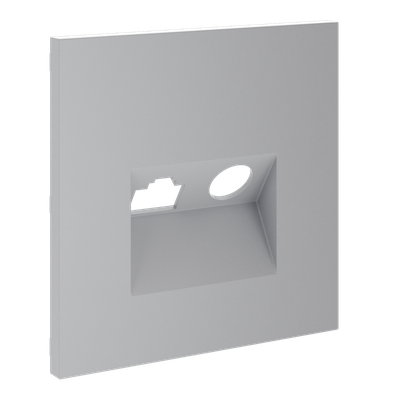 VLS002716 Накладка для розетки TV+RJ45 кат. 6, S70 (серый). (ТМ Maytoni)