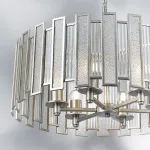 712064 Люстра AGAVE 6х40W E27 СЕРЕБРО С ПАТИНОЙ/ПРОЗРАЧНЫЙ Lightstar