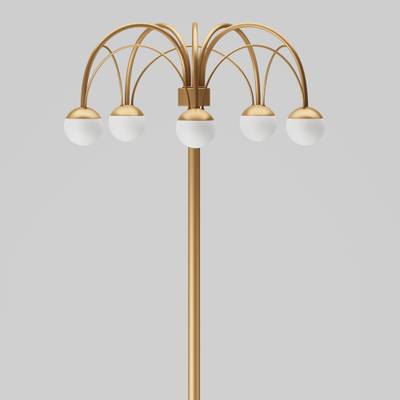 Напольный светодиодный светильник с регулировкой цветовой температуры Ragno 90194 золото