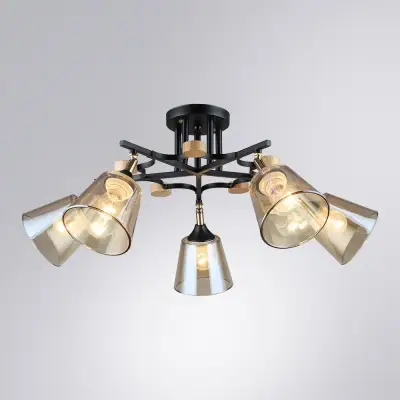 Потолочная люстра Arte Lamp GLASSY A5078PL-5BK, 5хE27