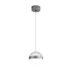 5037/12L L-VISION ODL24 389 никель/прозрачн/молочный/металл/акрил Подвес LED 12W 4000K 600лм RONI