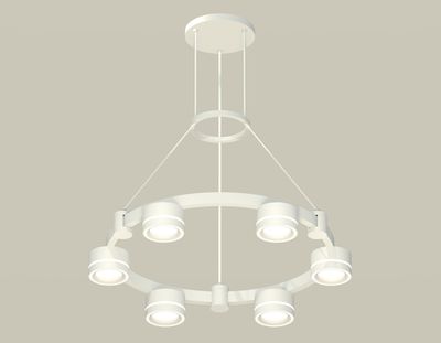 Комплект подвесного светильника с акрилом XR92031201/6 SWH/FR белый песок/белый матовый GX53 (A9203, C9231, N8433)